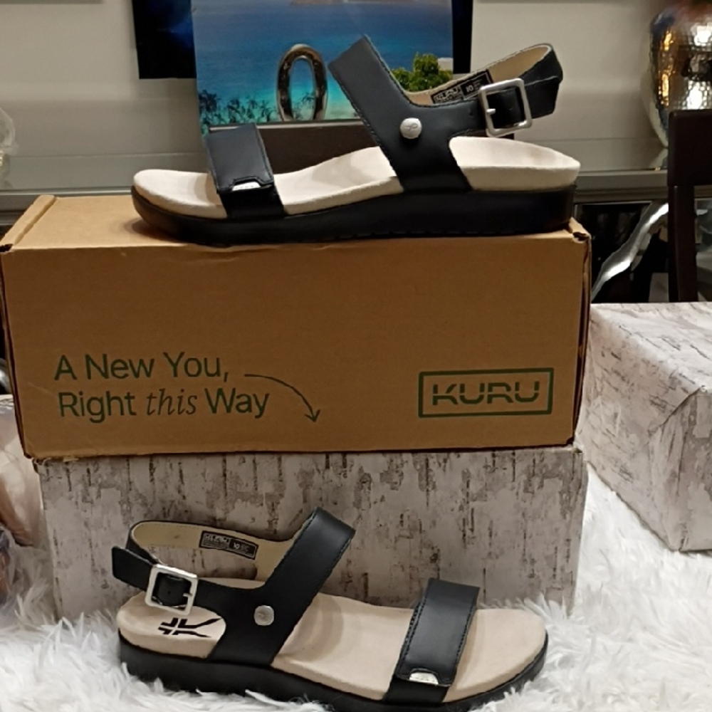 Kuru Cloud Glide Women's Sz 10 M Orthopedic Plantar Fasciitis Sandals 🆕
